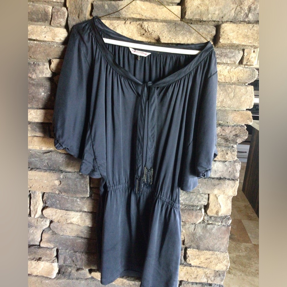 Rebecca Taylor dark blue silk dress